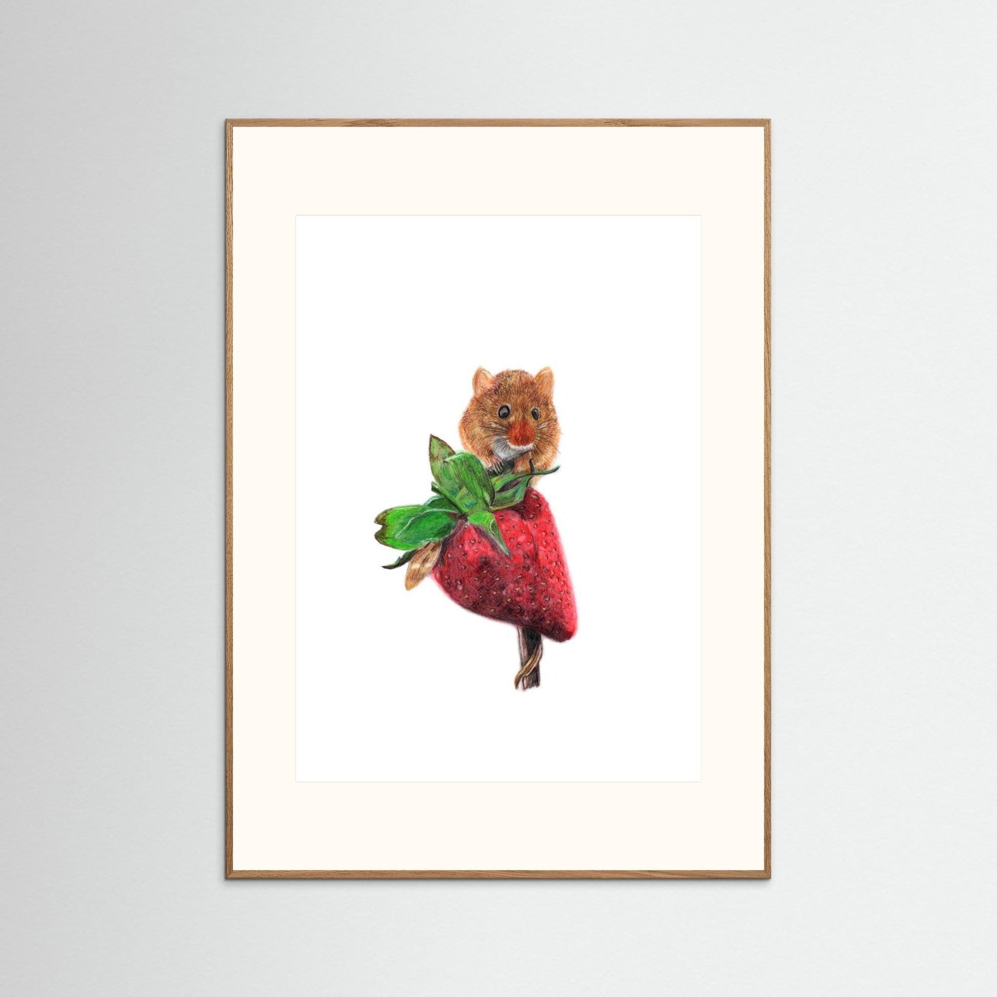 Field Mouse Wildlife Art Print | Wildlife Wall Art for Nature Lovers