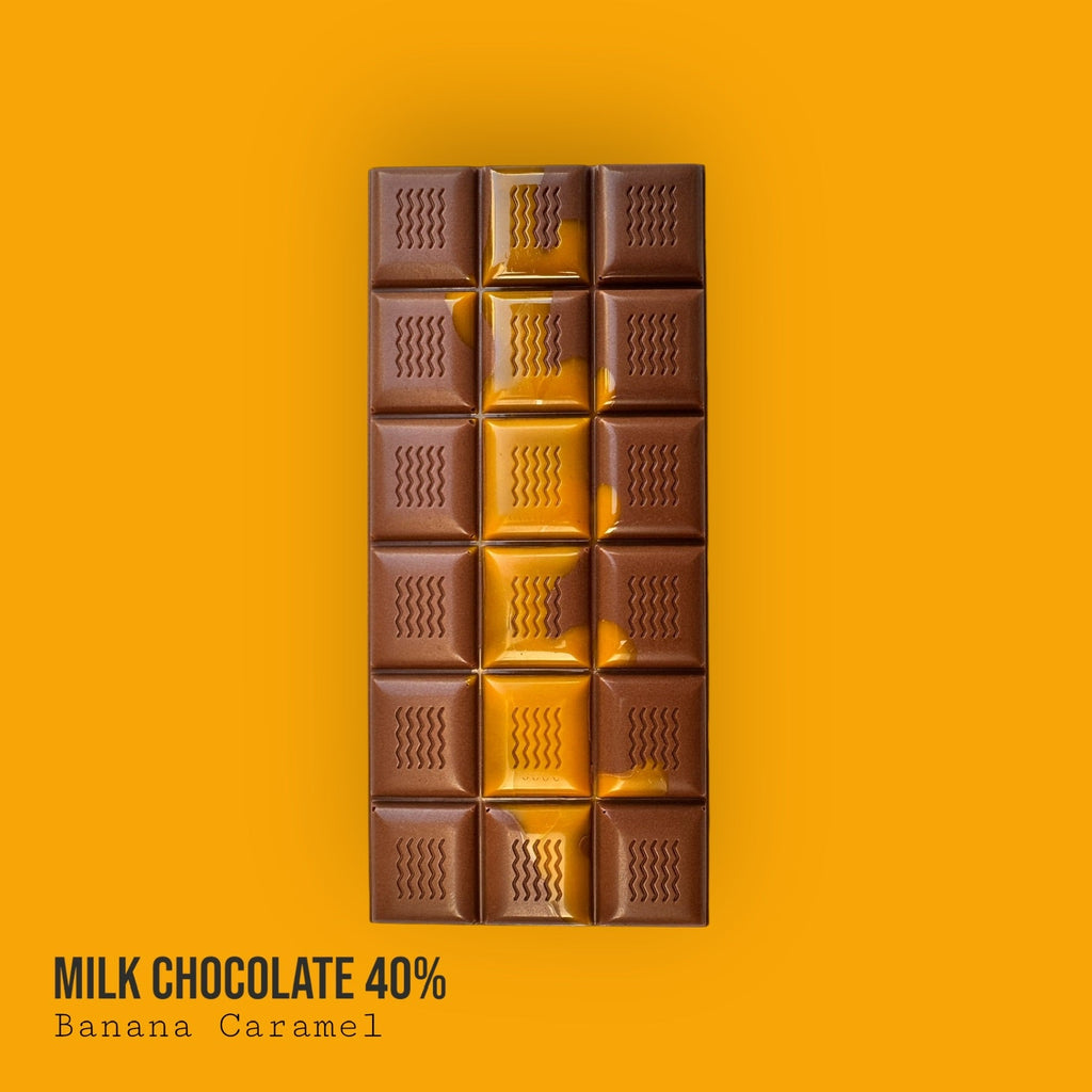 Milk 40% Banana Caramel Bar 120g