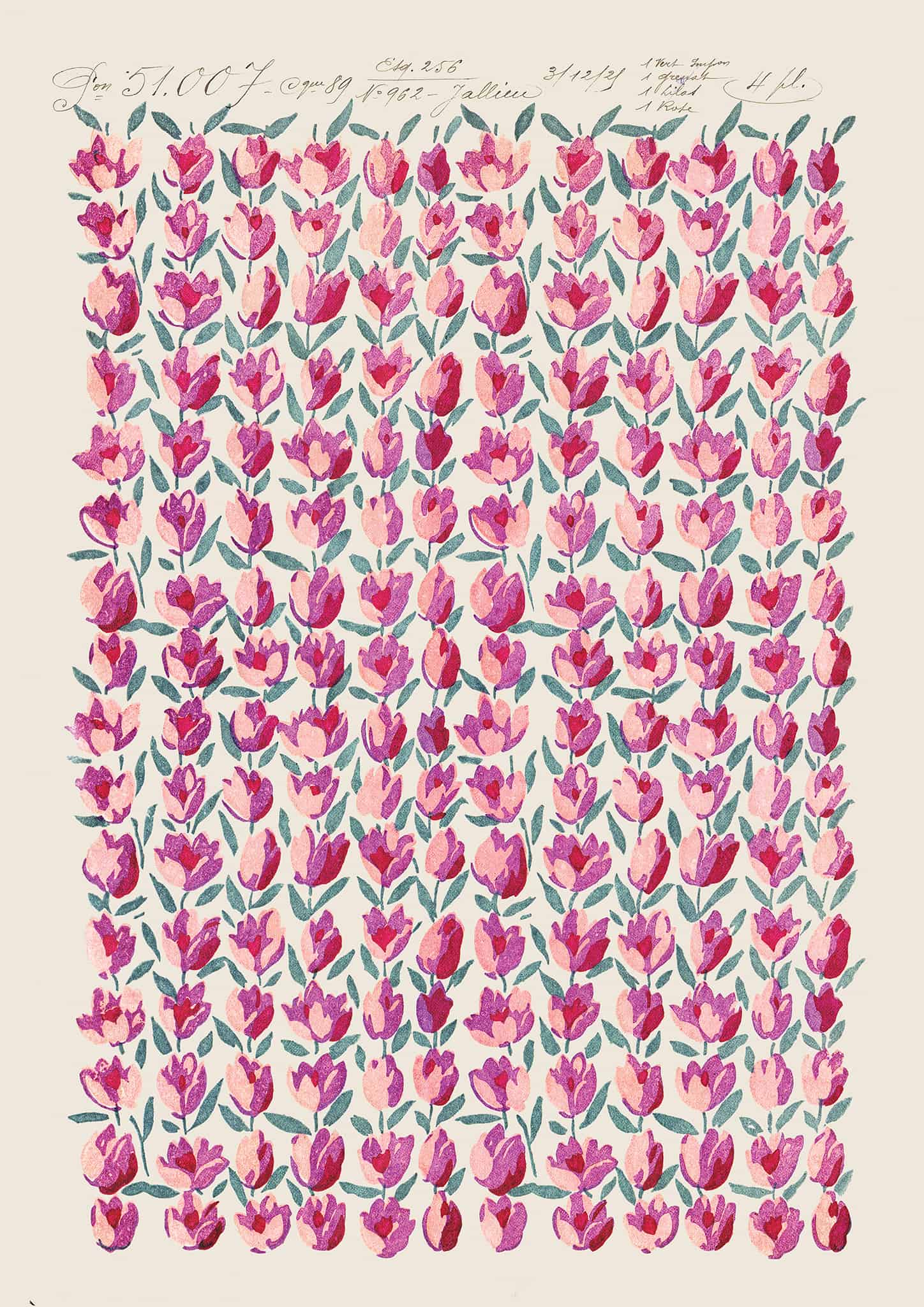 No.014 - Tulip Kisses - Vintage Archive Poster Prints