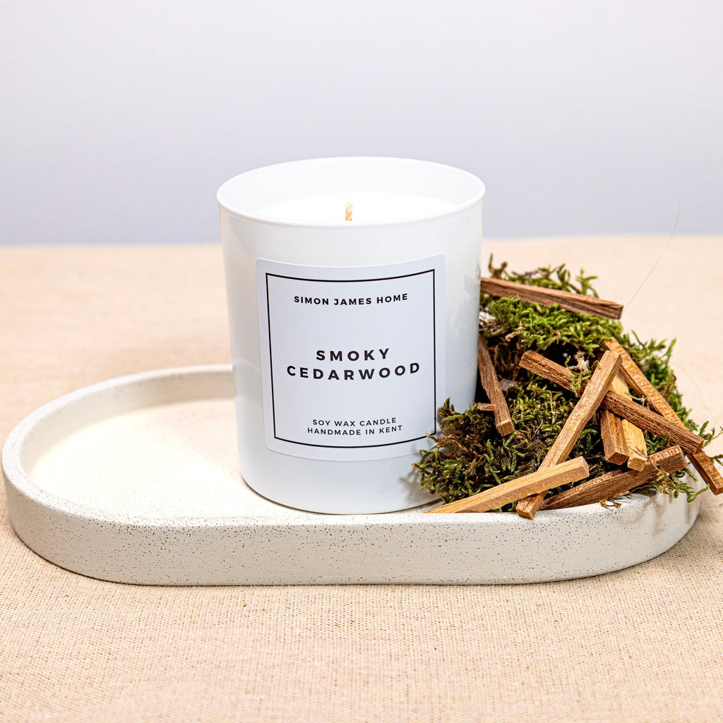 Smoky Cedarwood Handmade Soy Wax Candle