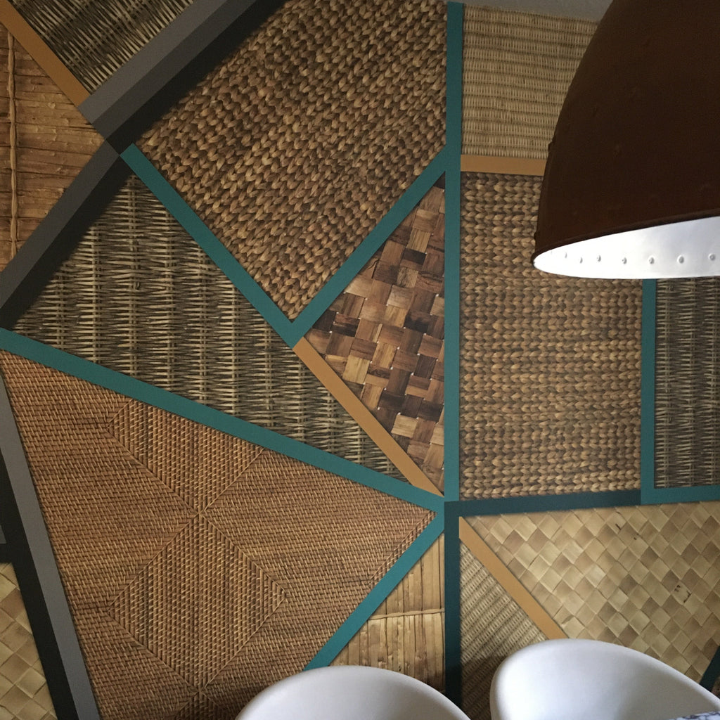 Wicker Geometric Mural Wallpaper