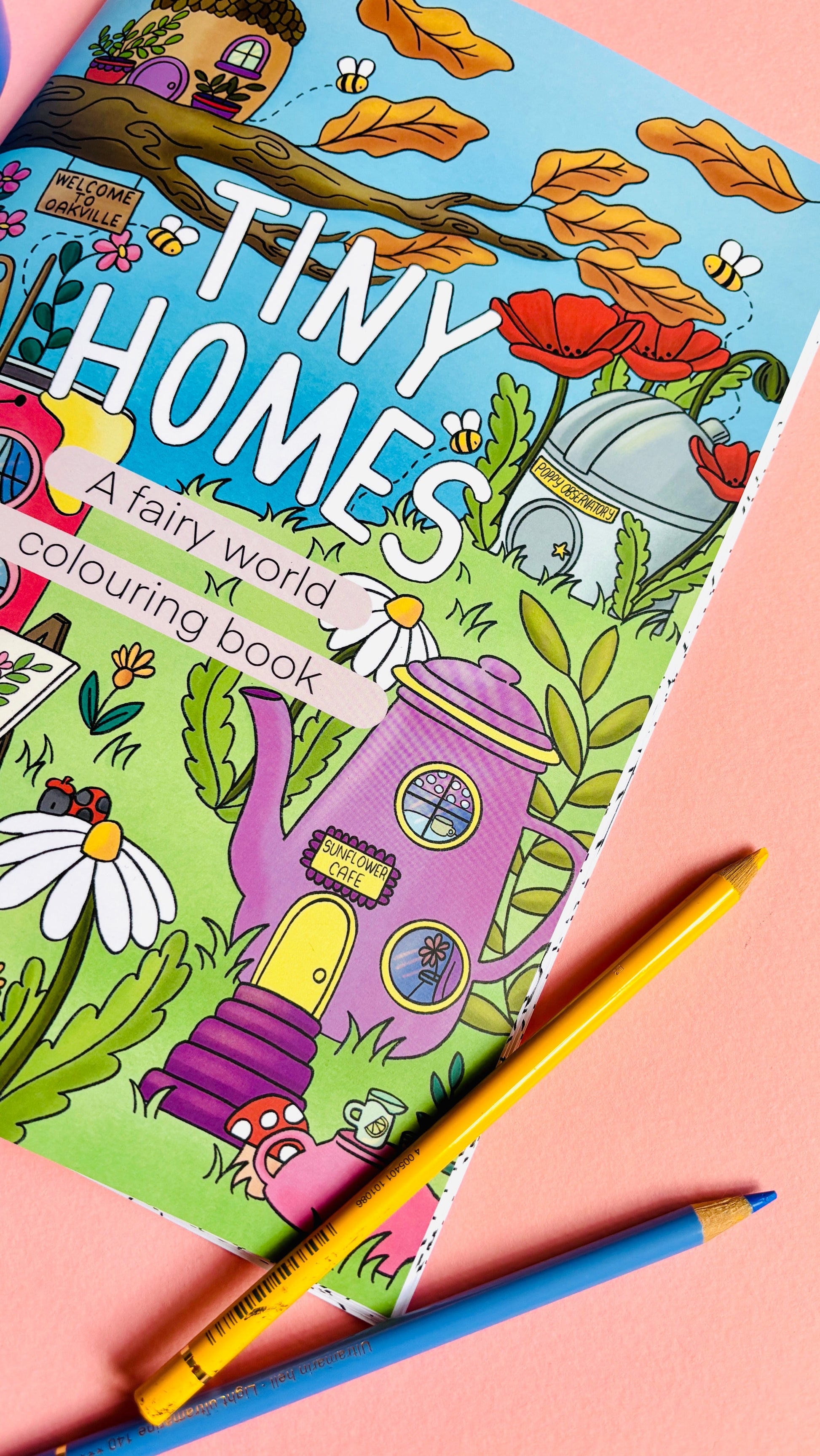 Fairy Colouring Book- Tiny Homes a Fantasy Colouring Book for Adults and Kids