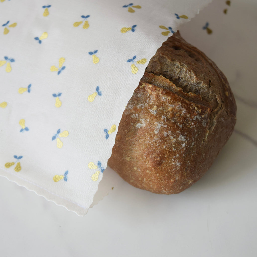 Gold Metallic Pears Beeswax Bag