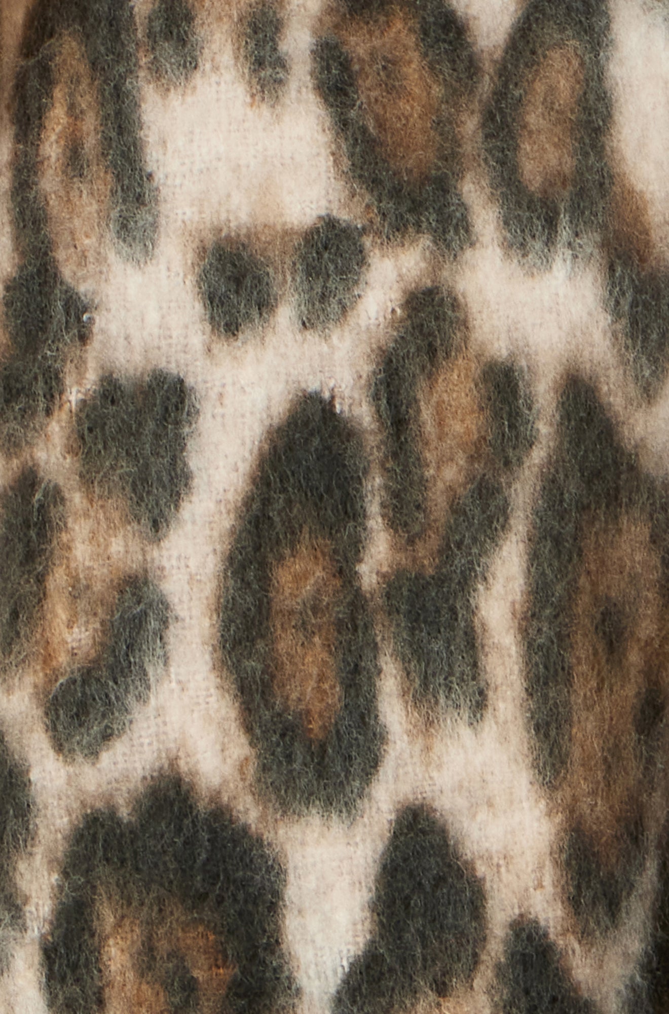 Yumi Brown Leopard Print Soft Scarf