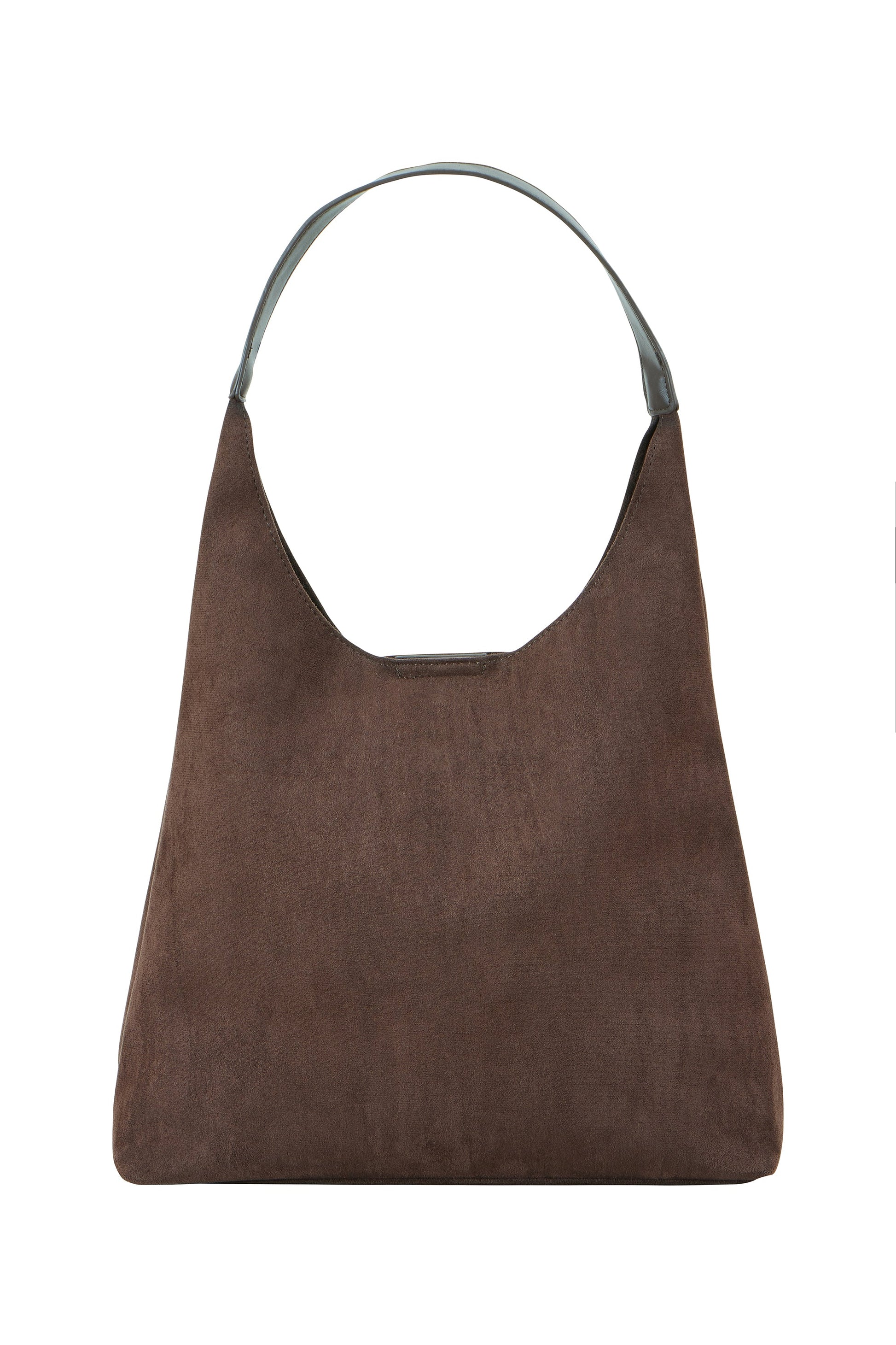Yumi Brown Shoulder Bag With Inside Bag