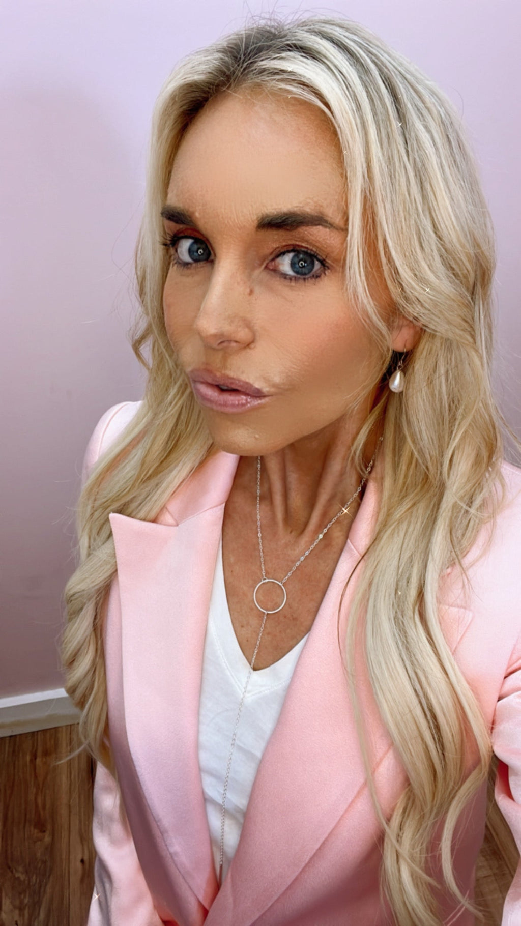 Circle Accent Tassel Necklace