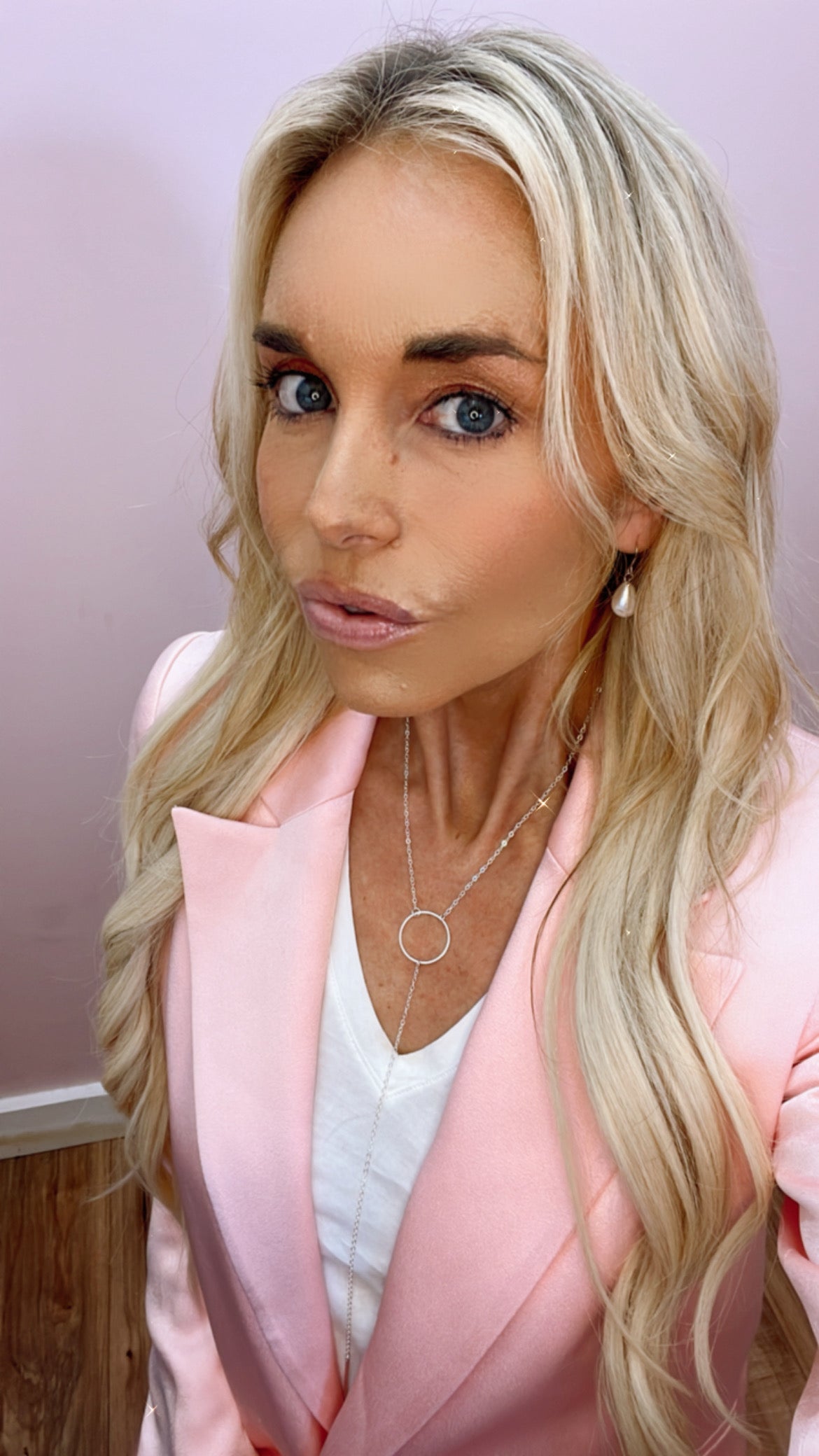 Circle Accent Tassel Necklace