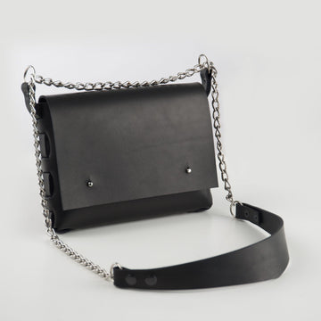 Agatha no.3 Leather Handbag – Edgy Rock Style & Elegance by PYKOK at brixbailey.com