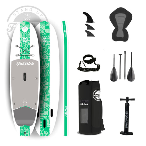 10 foot 6 inch Inflatable Stand Up Paddle Board with Kayak Seat