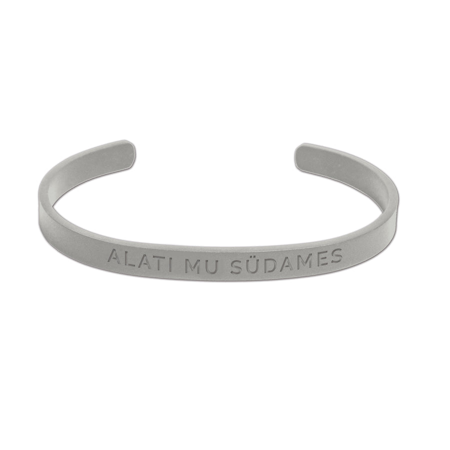 Adjustable Stainless Steel Bracelet – Durable, Engraved Message by Olla at www.brixbailey.com