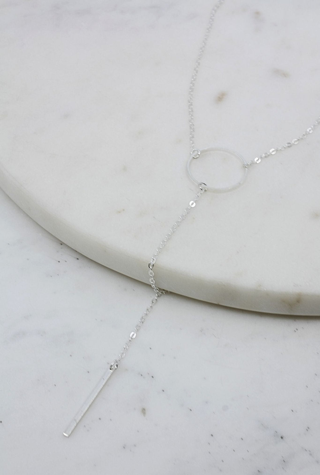 Circle Accent Tassel Necklace