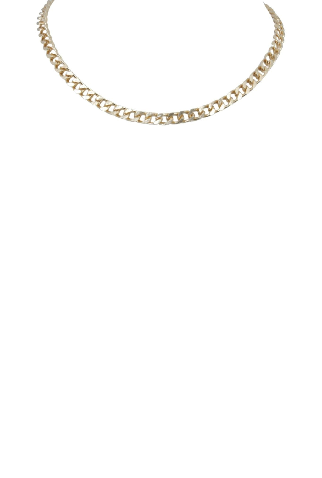 Curb Chain Choker Necklace
