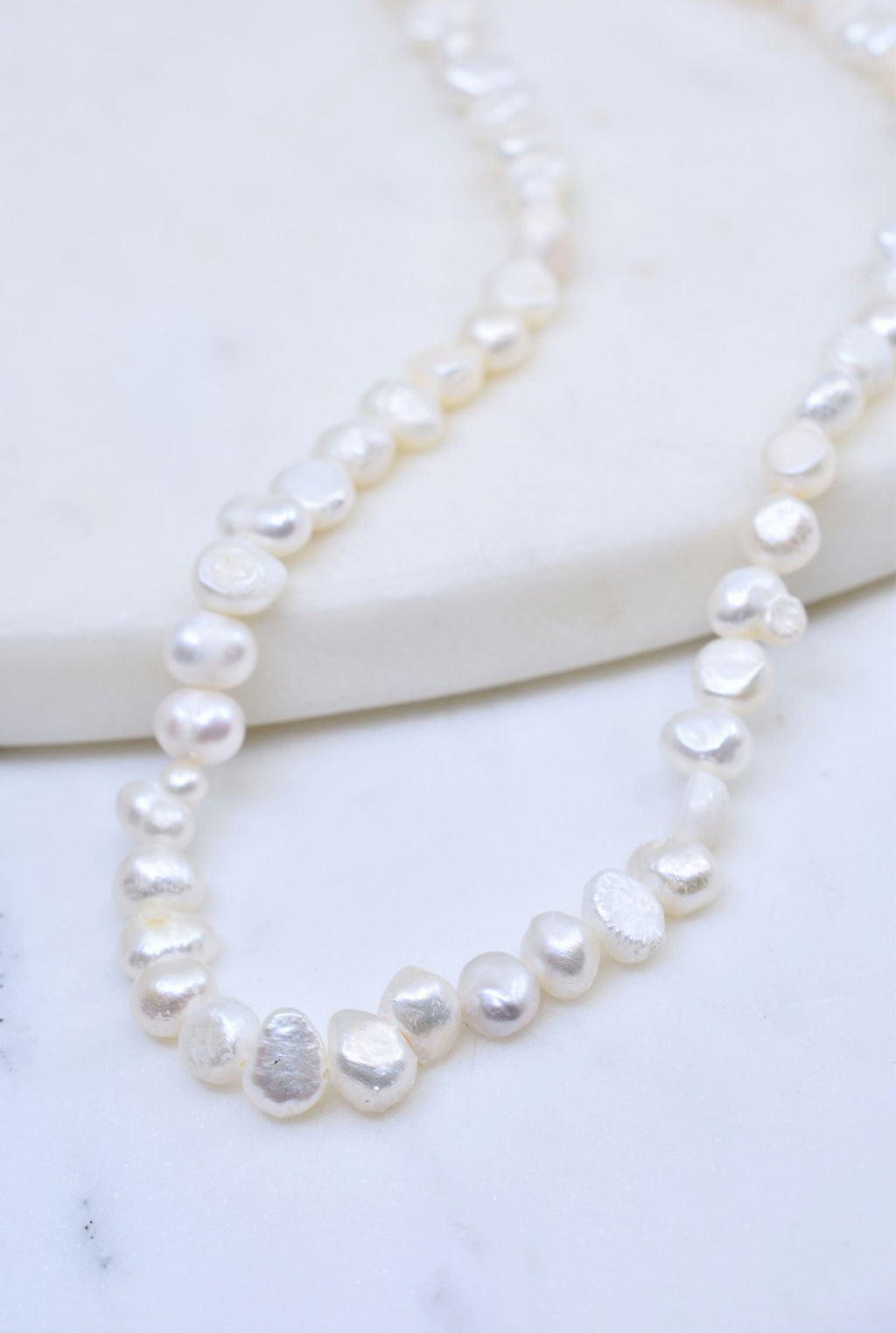 Simple Baroque Pearl Necklace