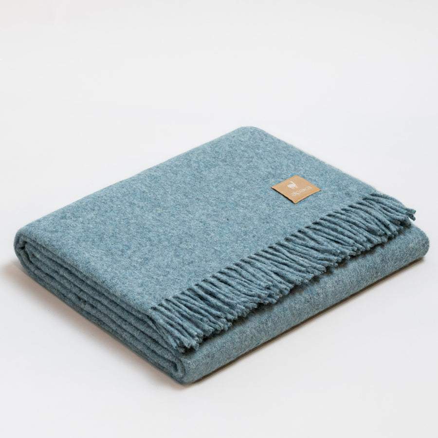 Natural Alpaca Wool Throw - Classic