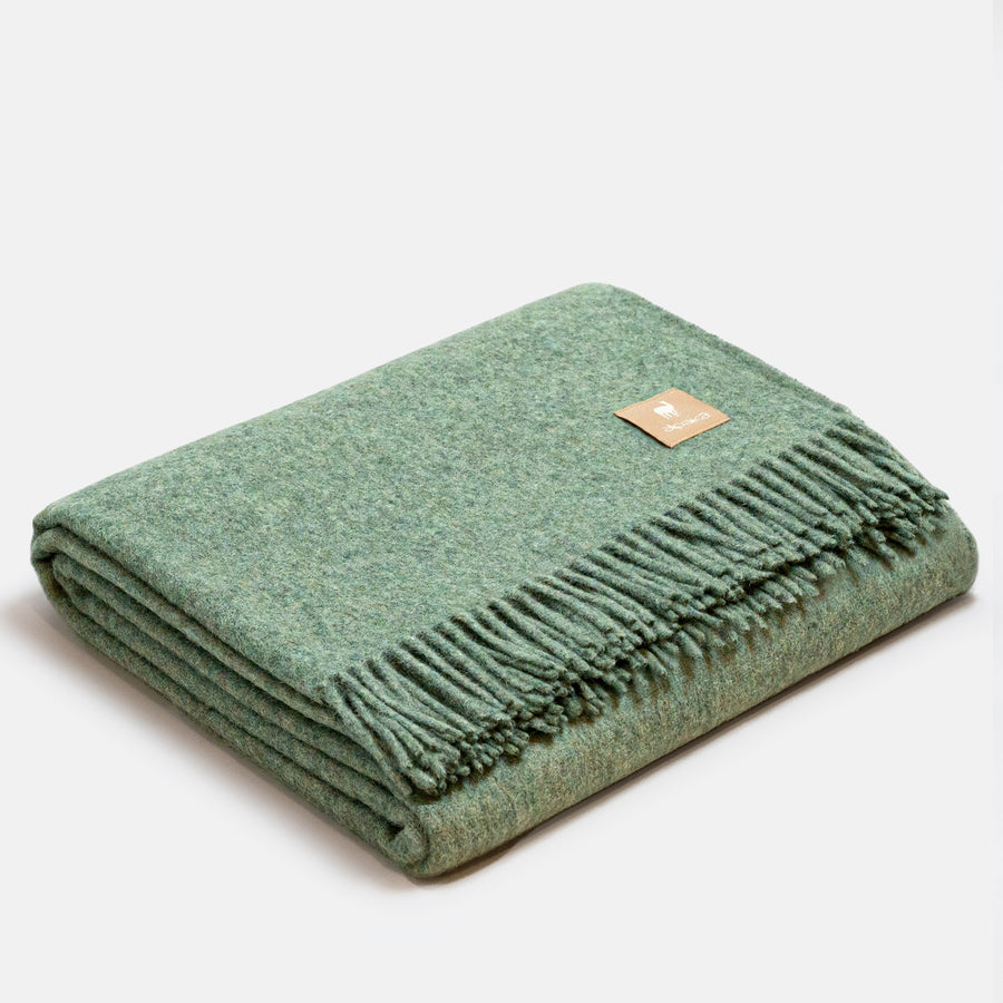 Natural Alpaca Wool Throw - Classic