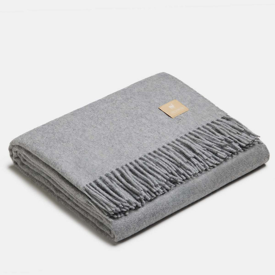 Natural Alpaca Wool Throw - Classic