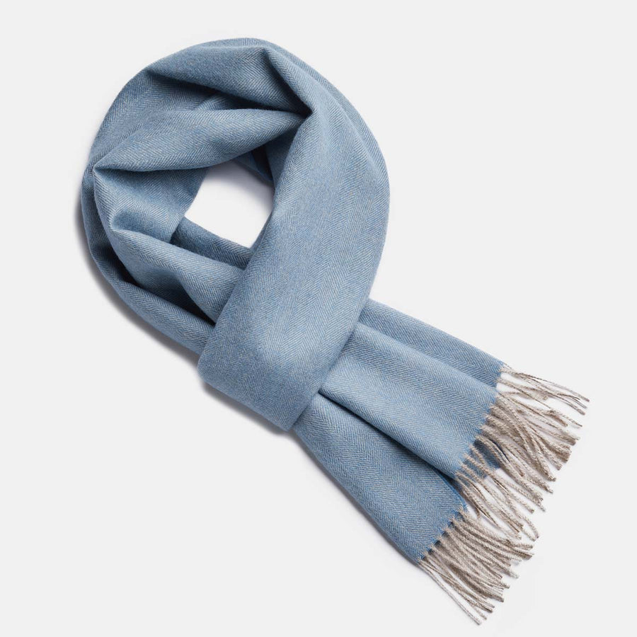 Exclusive Fishbone Baby Alpaca Scarf – Luxurious & Allergy-Free by Alpaka at brixbailey.com