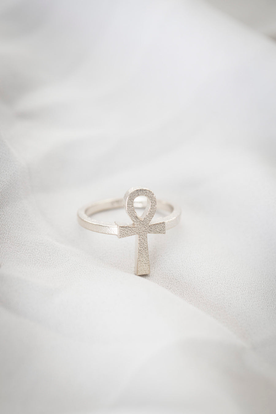 Ankh Eternal Life Ring – Ethical Silver, Symbolic Design by New Vintage by Kriss at brixbailey.com