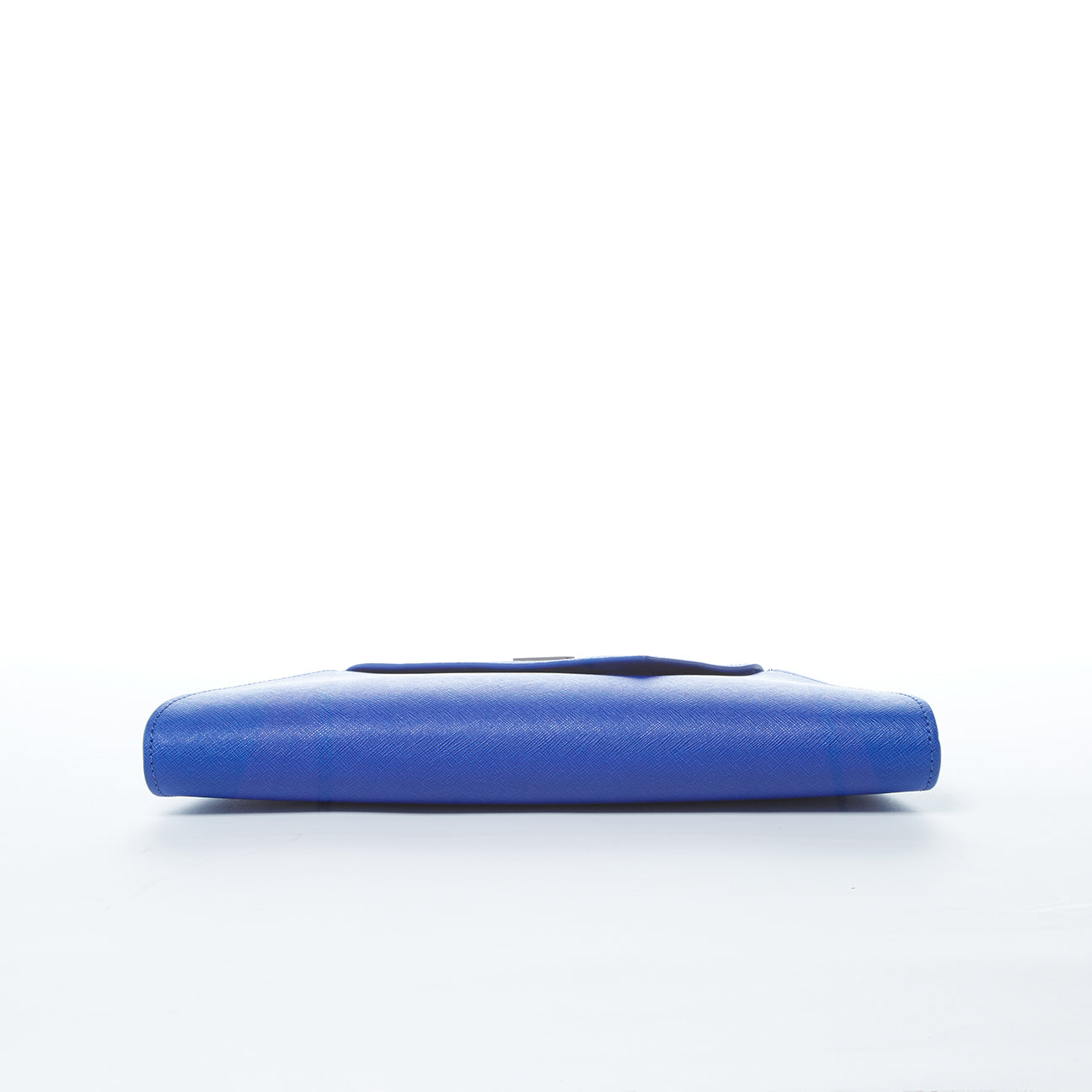 Cobalt Blue Leather Clutch Bag for Evening Wear