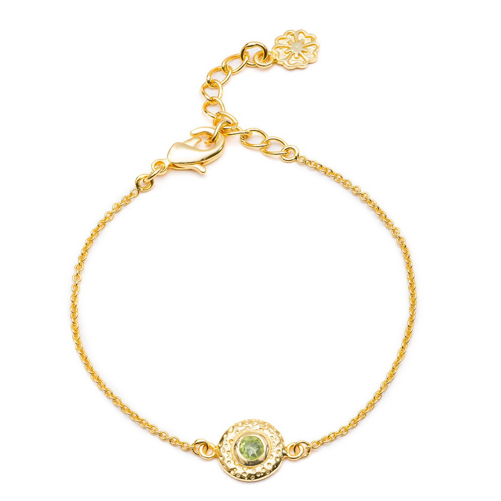 Luna Gemstone Bracelet Peridot