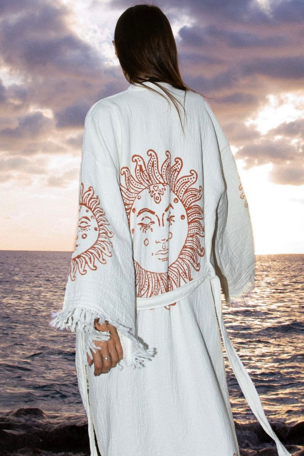 Sun Goddess Organic Cotton Kimono Robe