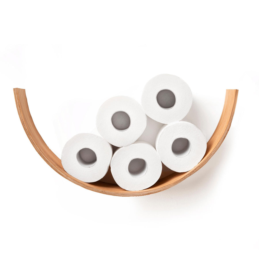 Stylish Birch Plywood Toilet Paper Holder – Modern & Sleek by Ewart Woods at www.brixbailey.com