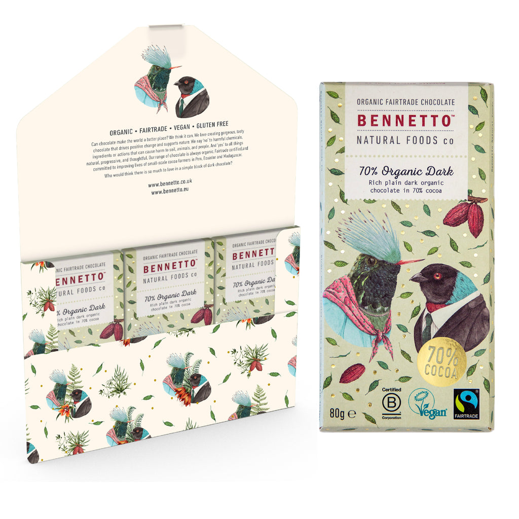 70 Percent Organic Dark Chocolate Bar