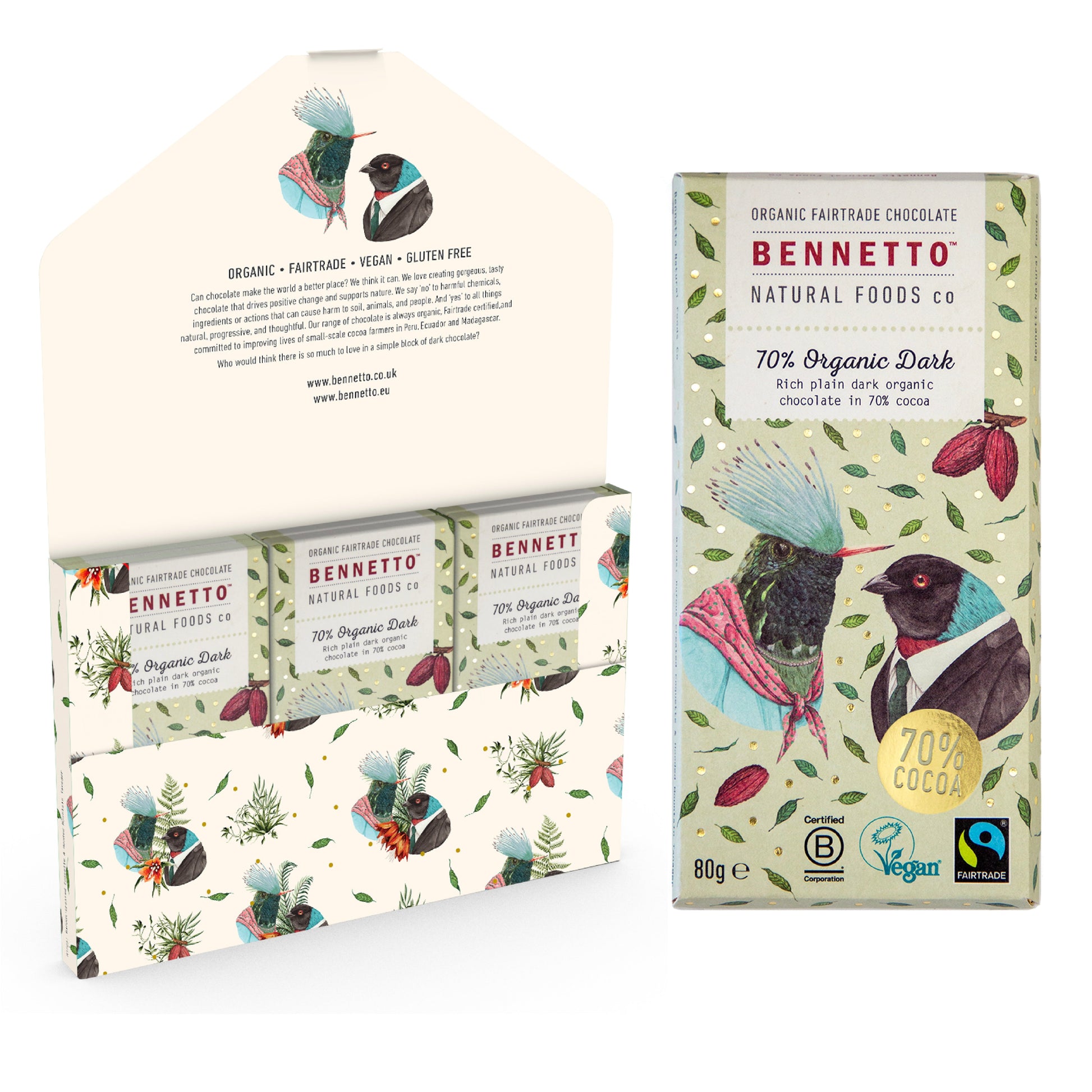 70 Percent Organic Dark Chocolate Bar