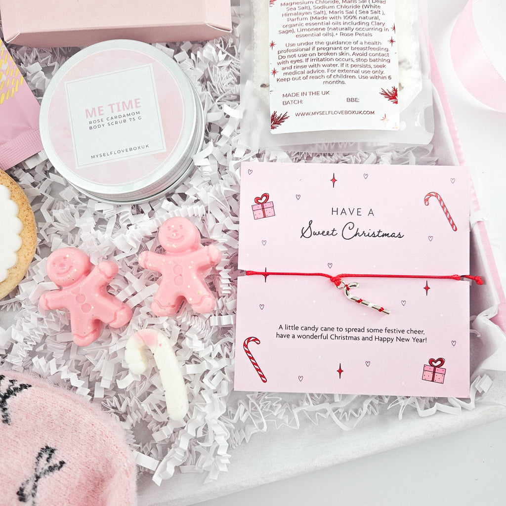 Pink and Cosy Christmas Festive Pamper Gift Box