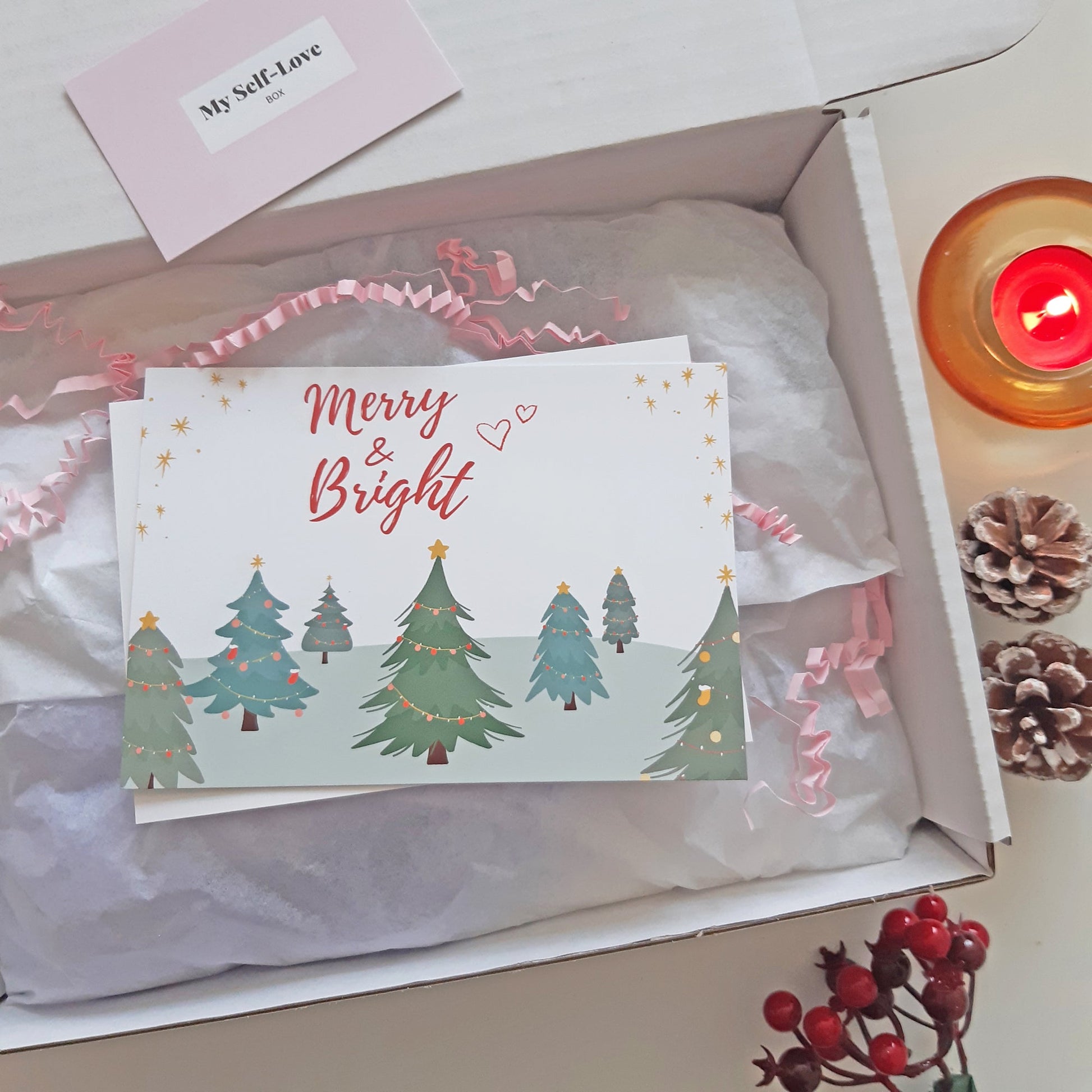 Merry and Bright Deluxe Luxury Christmas Gift Box