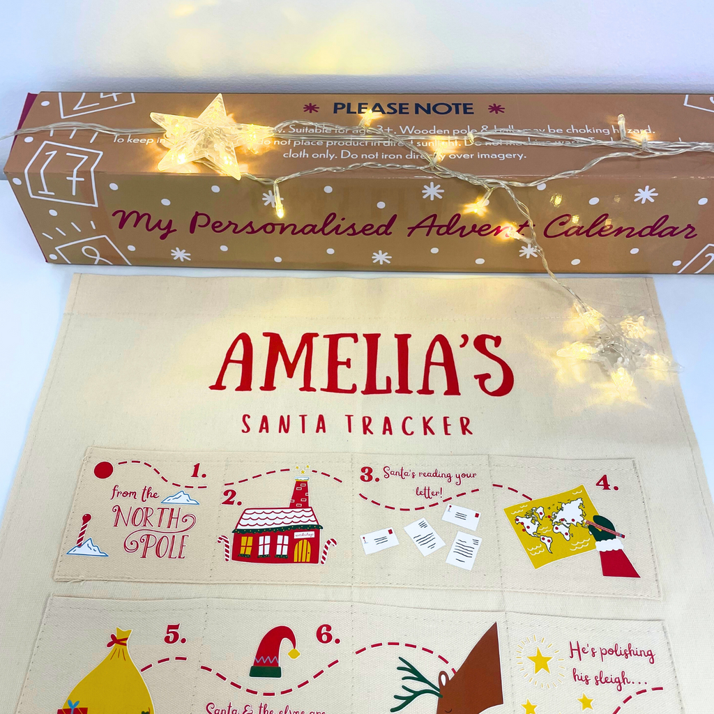 Personalised Santa Tracker Advent Calendar for Kids and Family