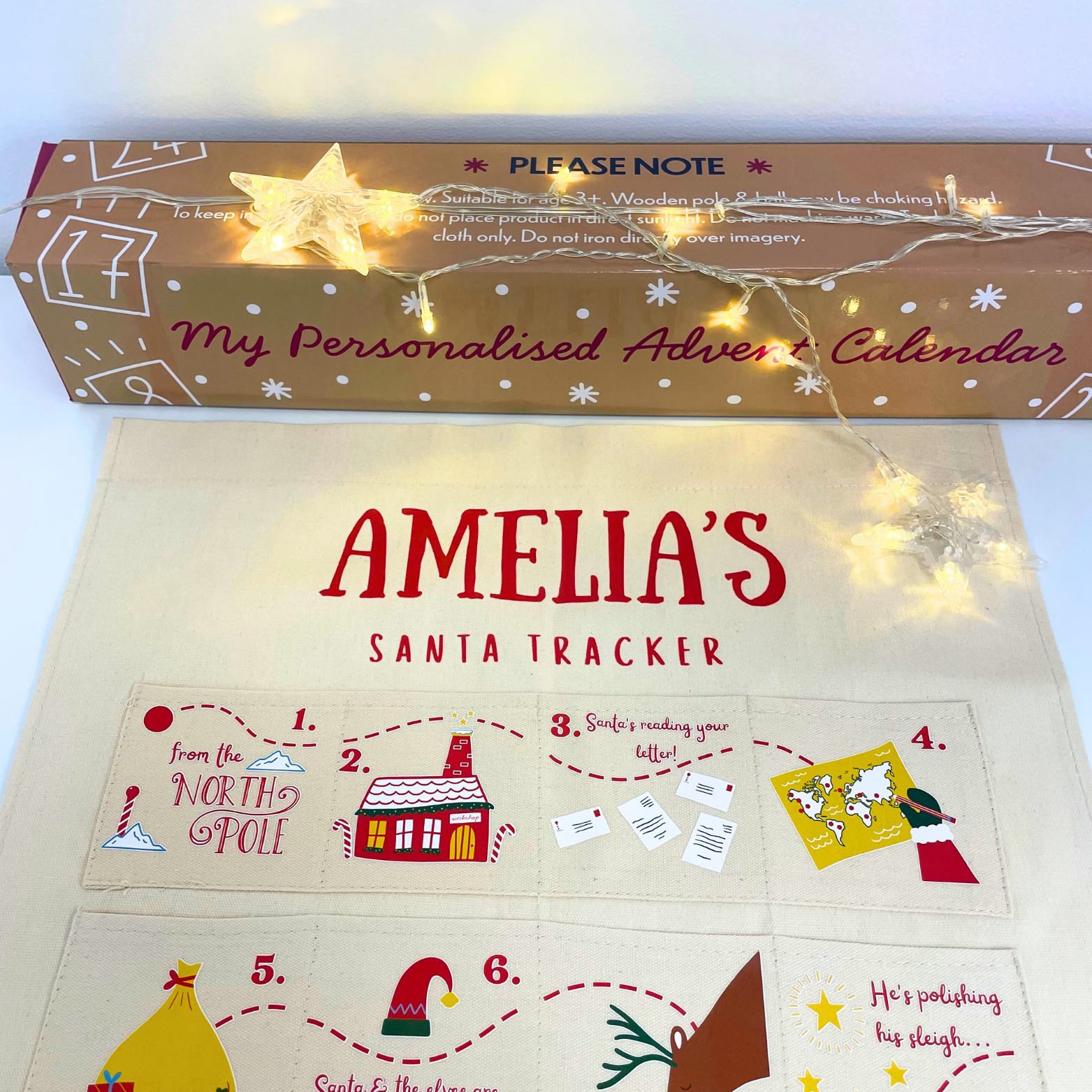 Personalised Santa Tracker Advent Calendar for Kids and Family