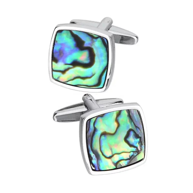 Abalone Seashell Cufflinks