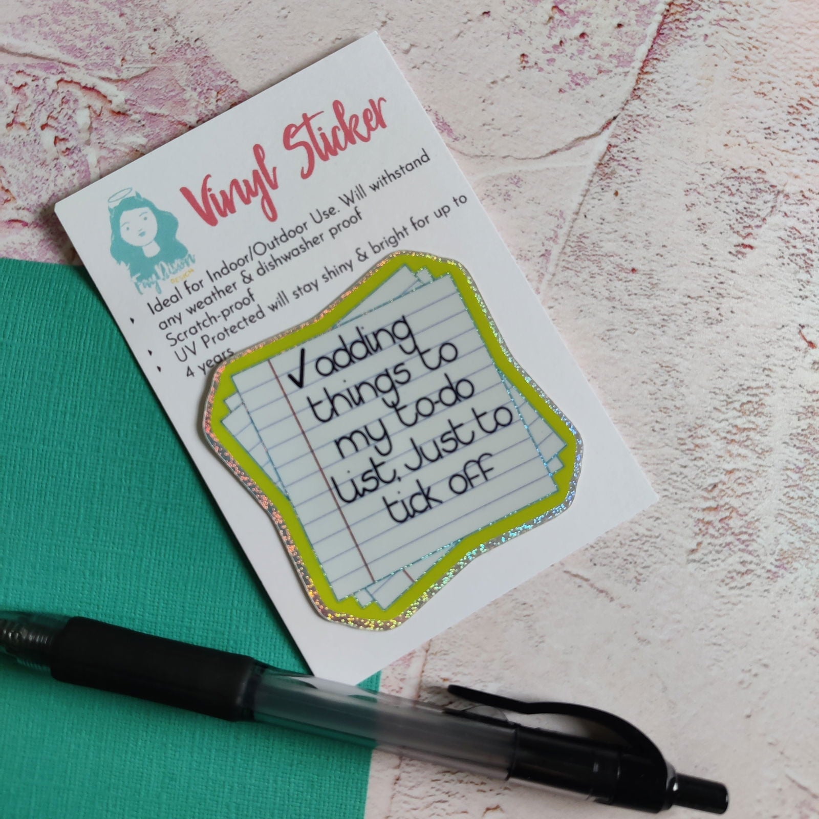 Adding things to me todo list, just to tick off Vinyl Sticker