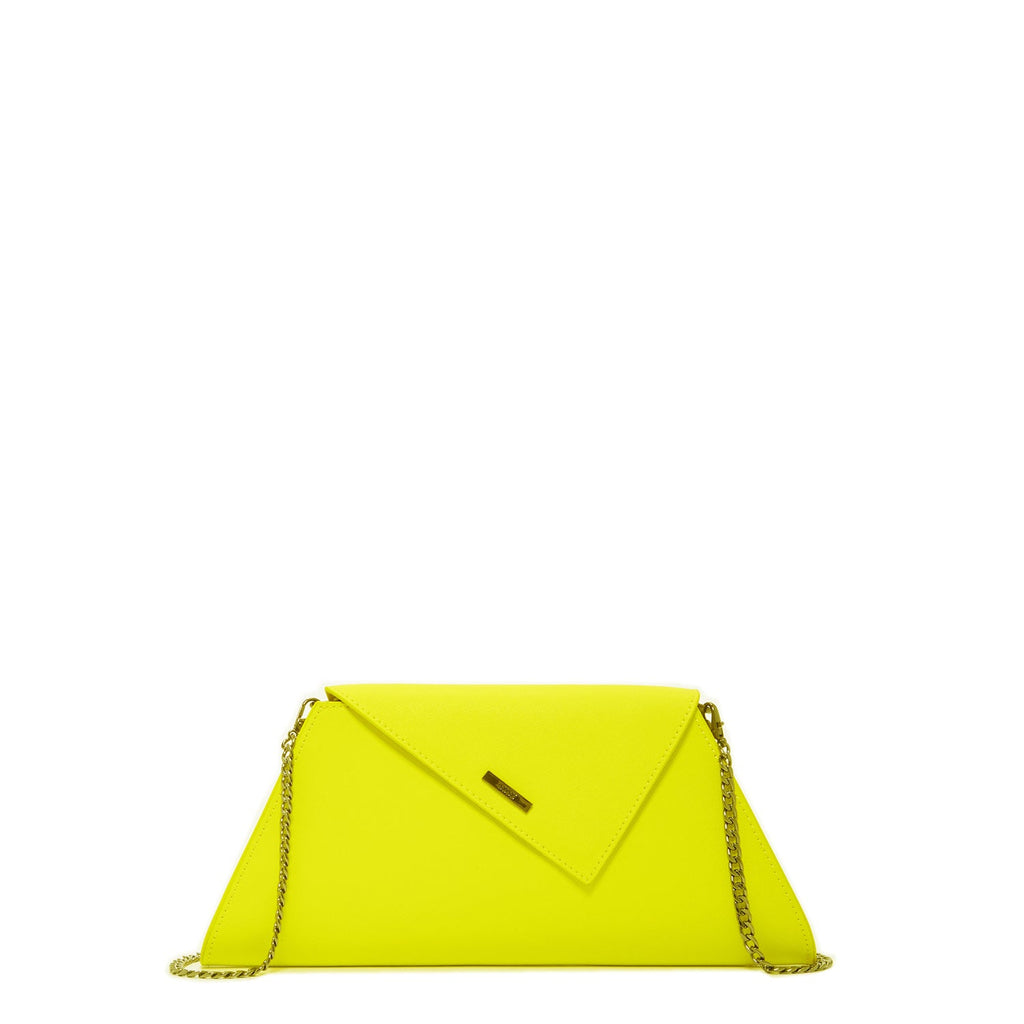 Yellow Leather Clutch Bag for Evening and Everyday Wear