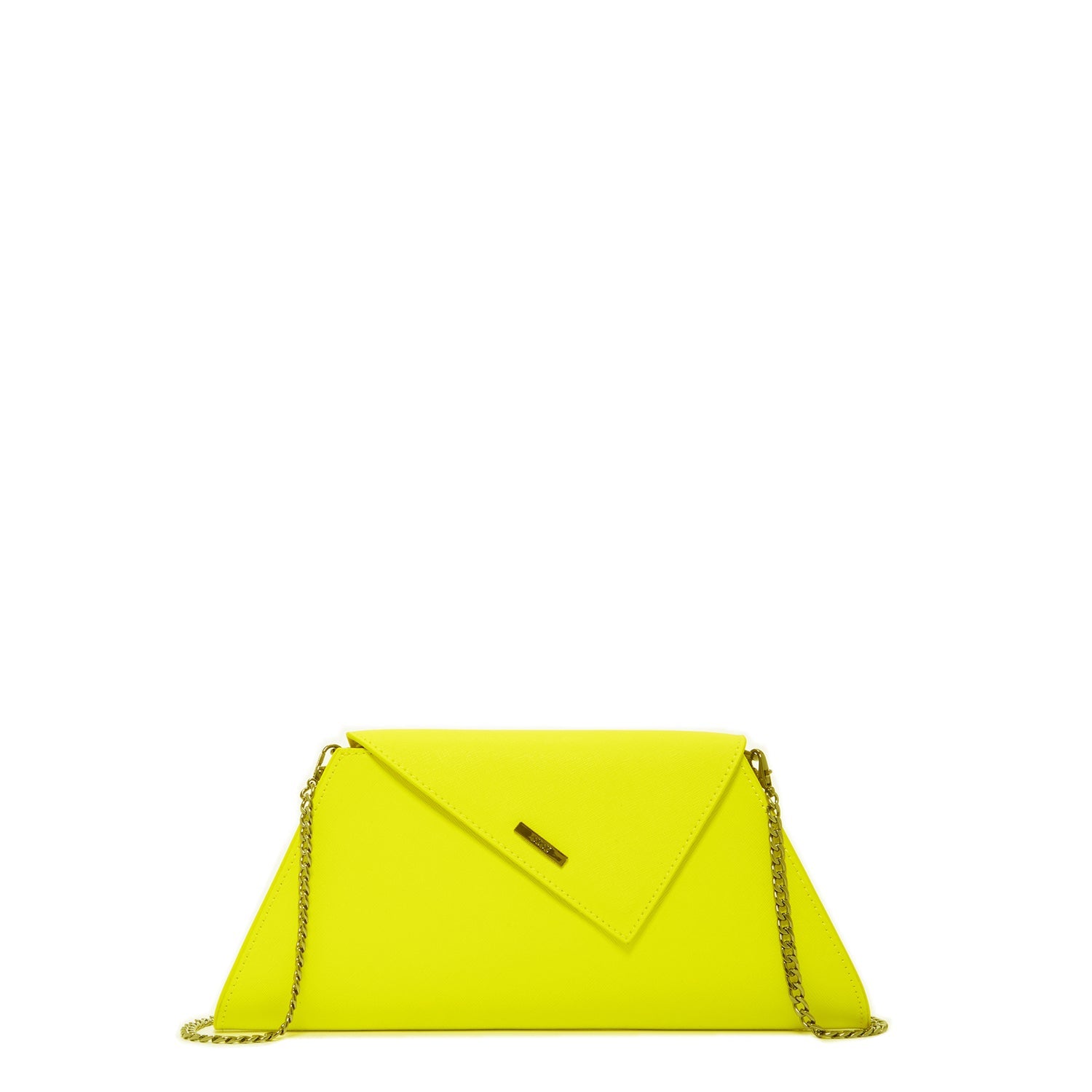Yellow Leather Clutch Bag for Evening and Everyday Wear