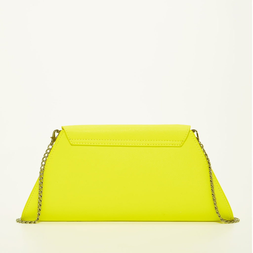 Yellow Leather Clutch Bag for Evening and Everyday Wear