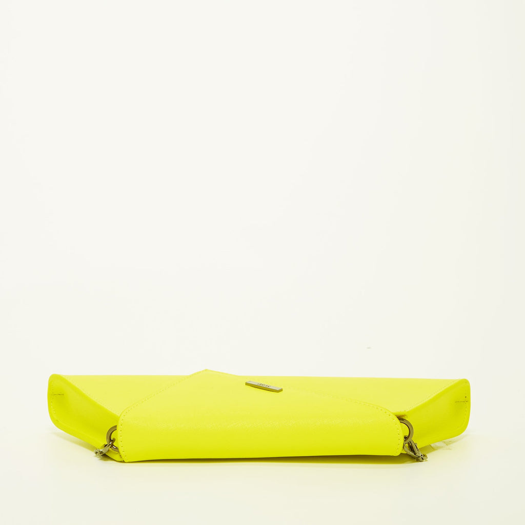 Yellow Leather Clutch Bag for Evening and Everyday Wear