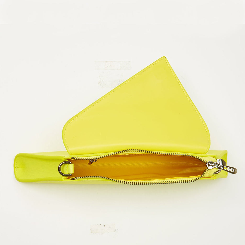Yellow Leather Clutch Bag for Evening and Everyday Wear