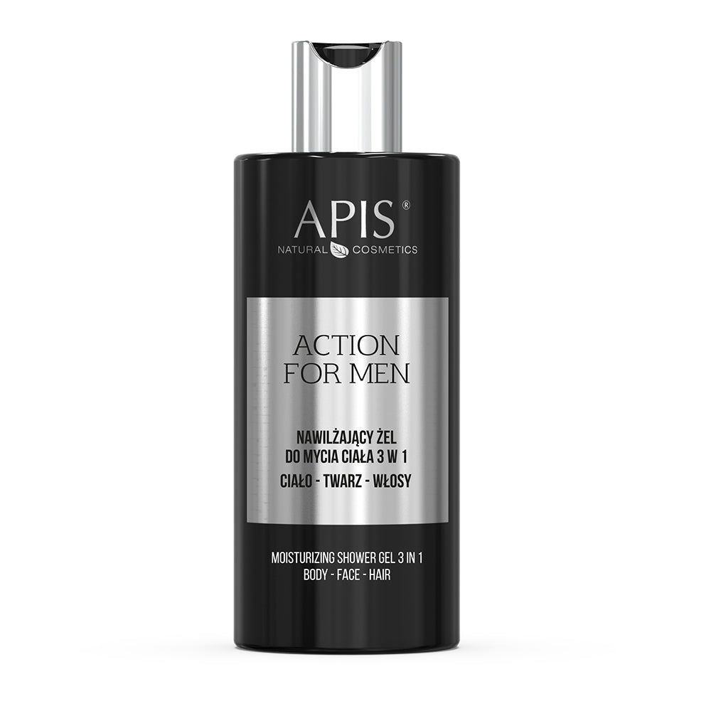 ACTION FOR MEN Moisturising 3 in 1 Body Wash Gel 300ml