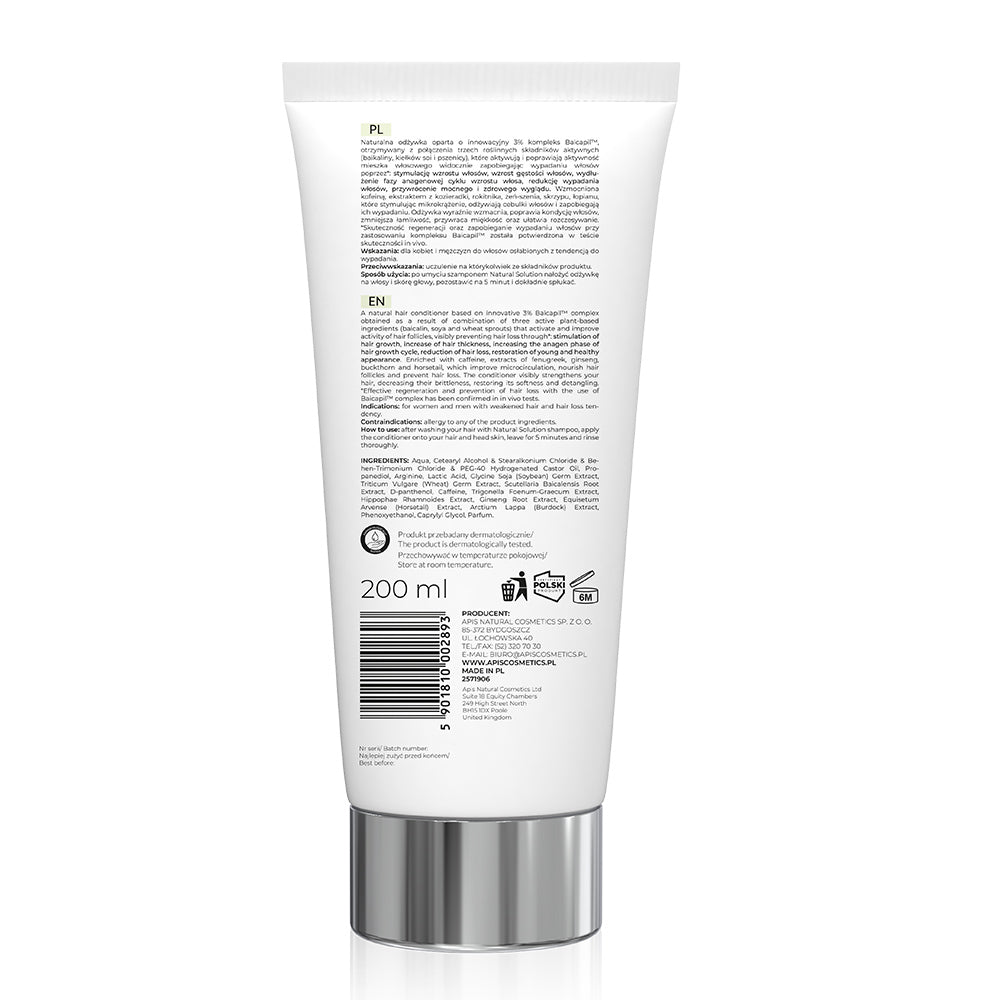 Apis Natural Solution Anti‑Hair Loss Strengthening Conditioner | 200 ml