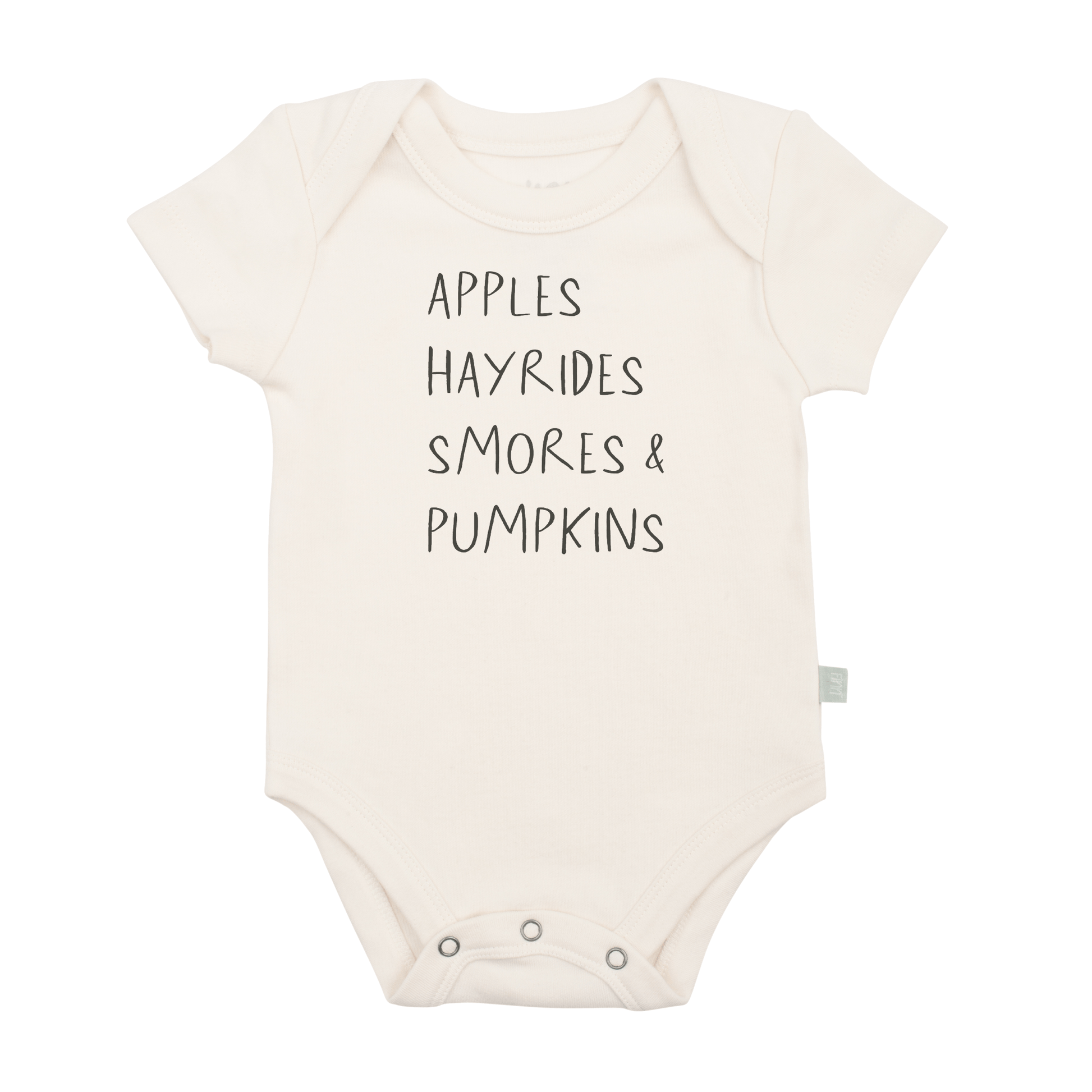 Graphic Bodysuit Apples Hayrides Smores