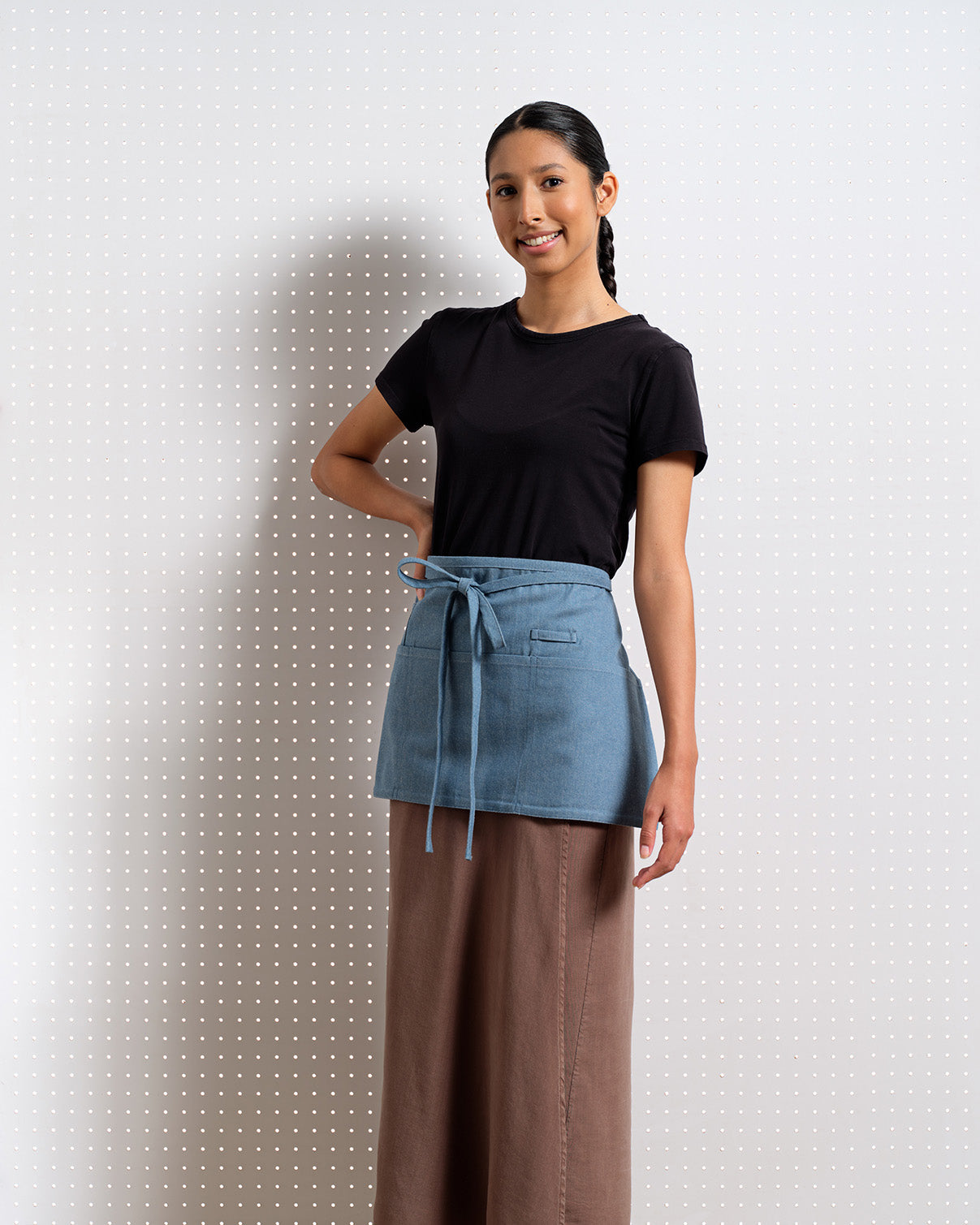 Waist Apron in Pure Cotton