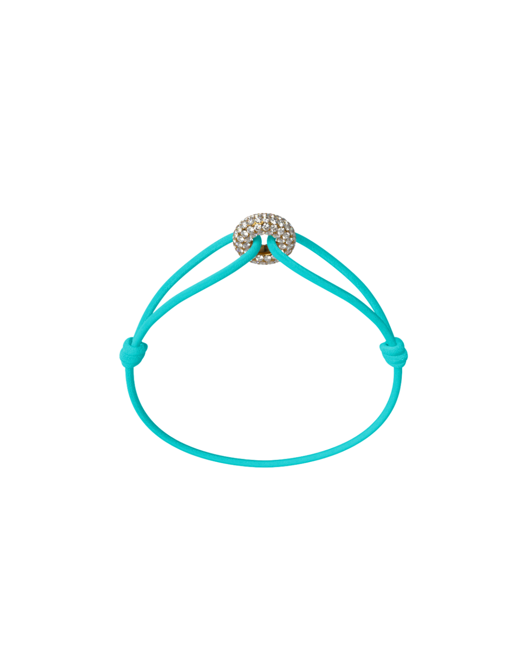 Mini Golden Soho Pavé Cord Bracelet