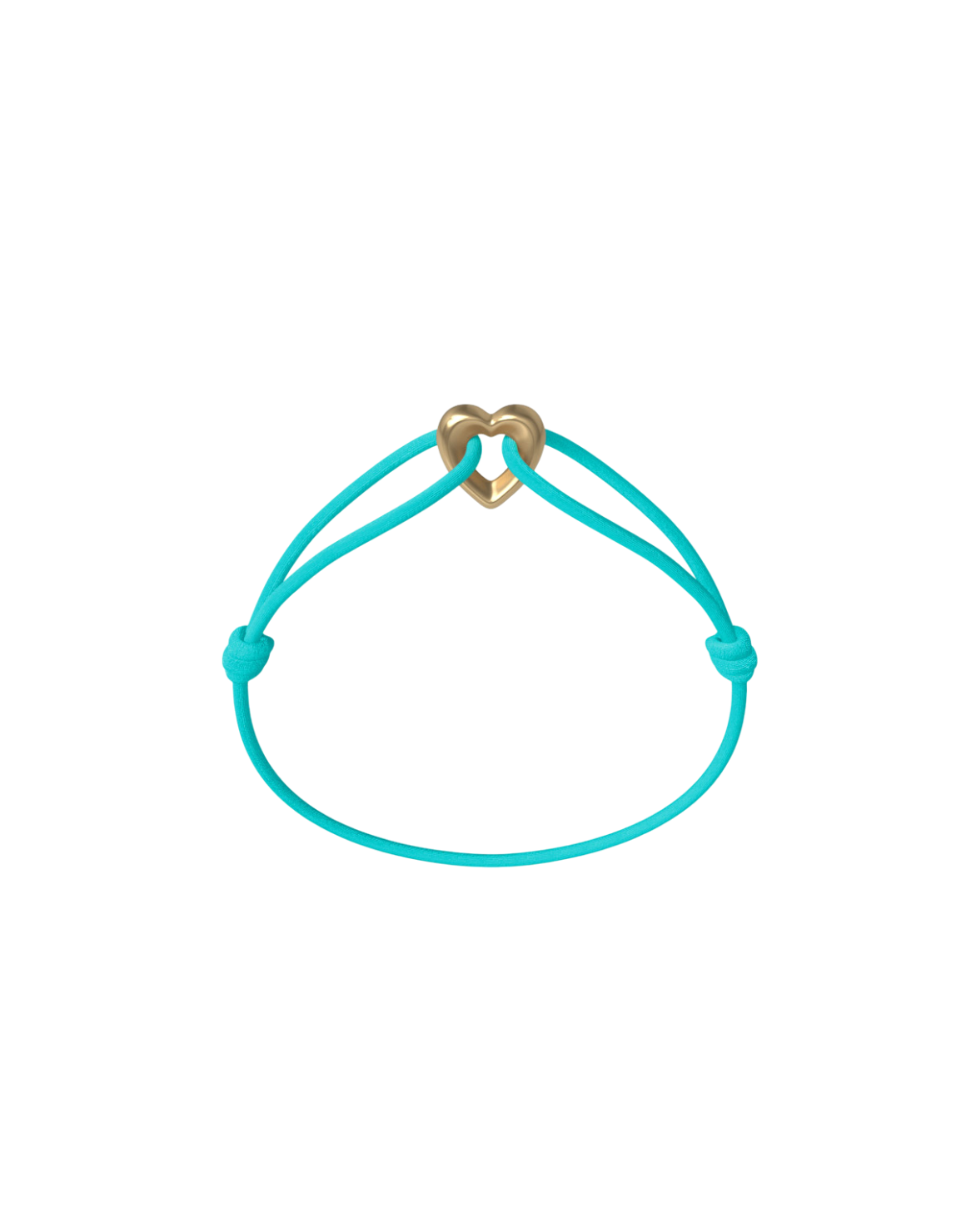 Golden Heart Cord Bracelet