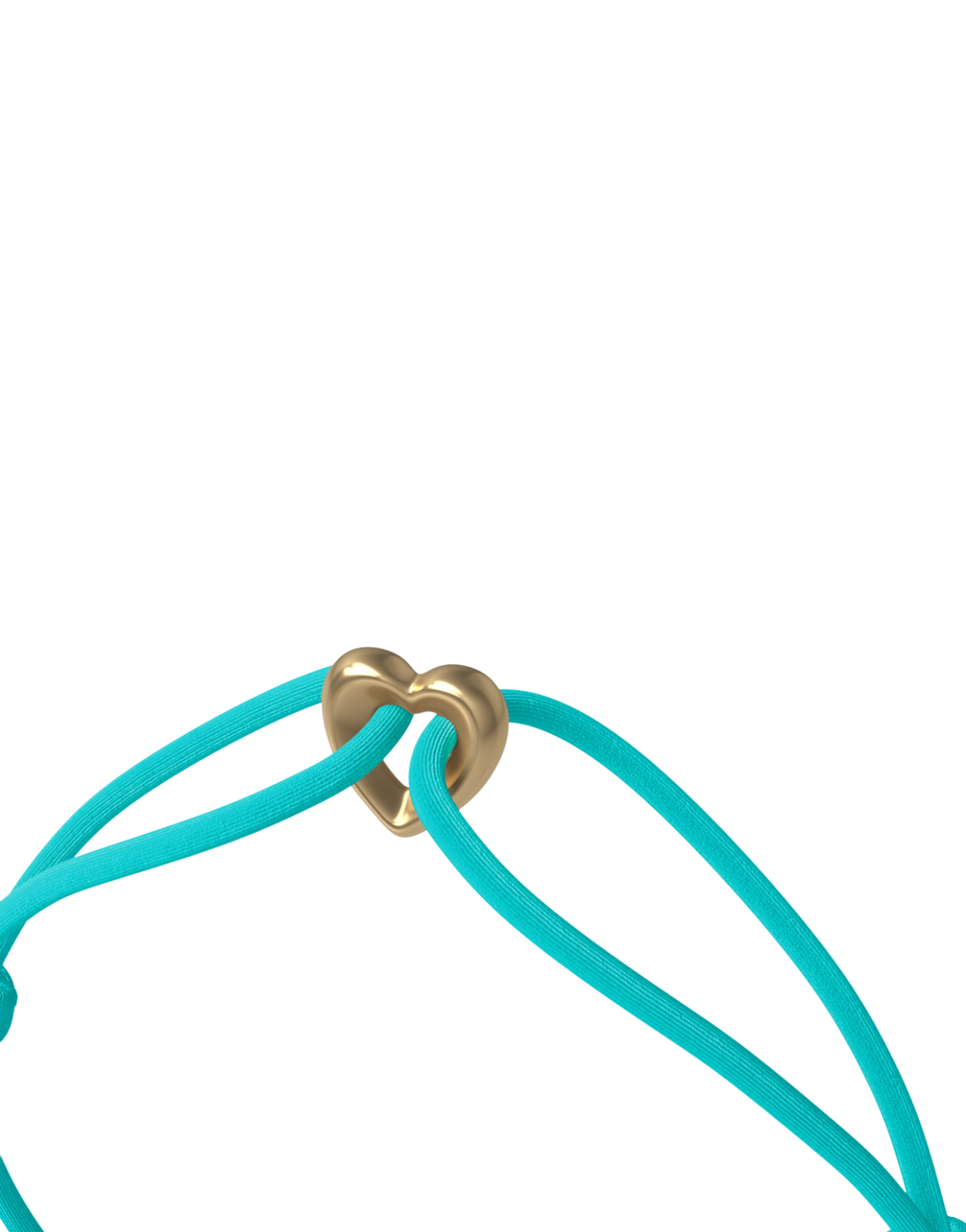 Golden Heart Cord Bracelet