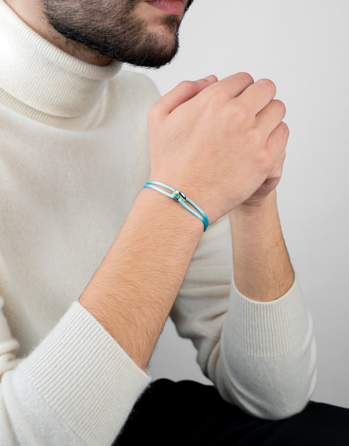 Silver Soho Cord Bracelet