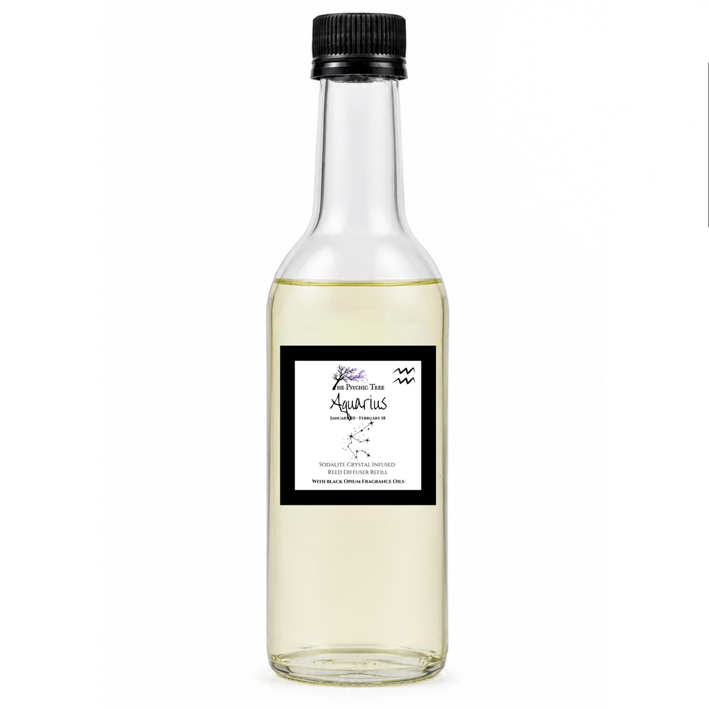 Aquarius Zodiac Crystal Infused Reed Diffuser
