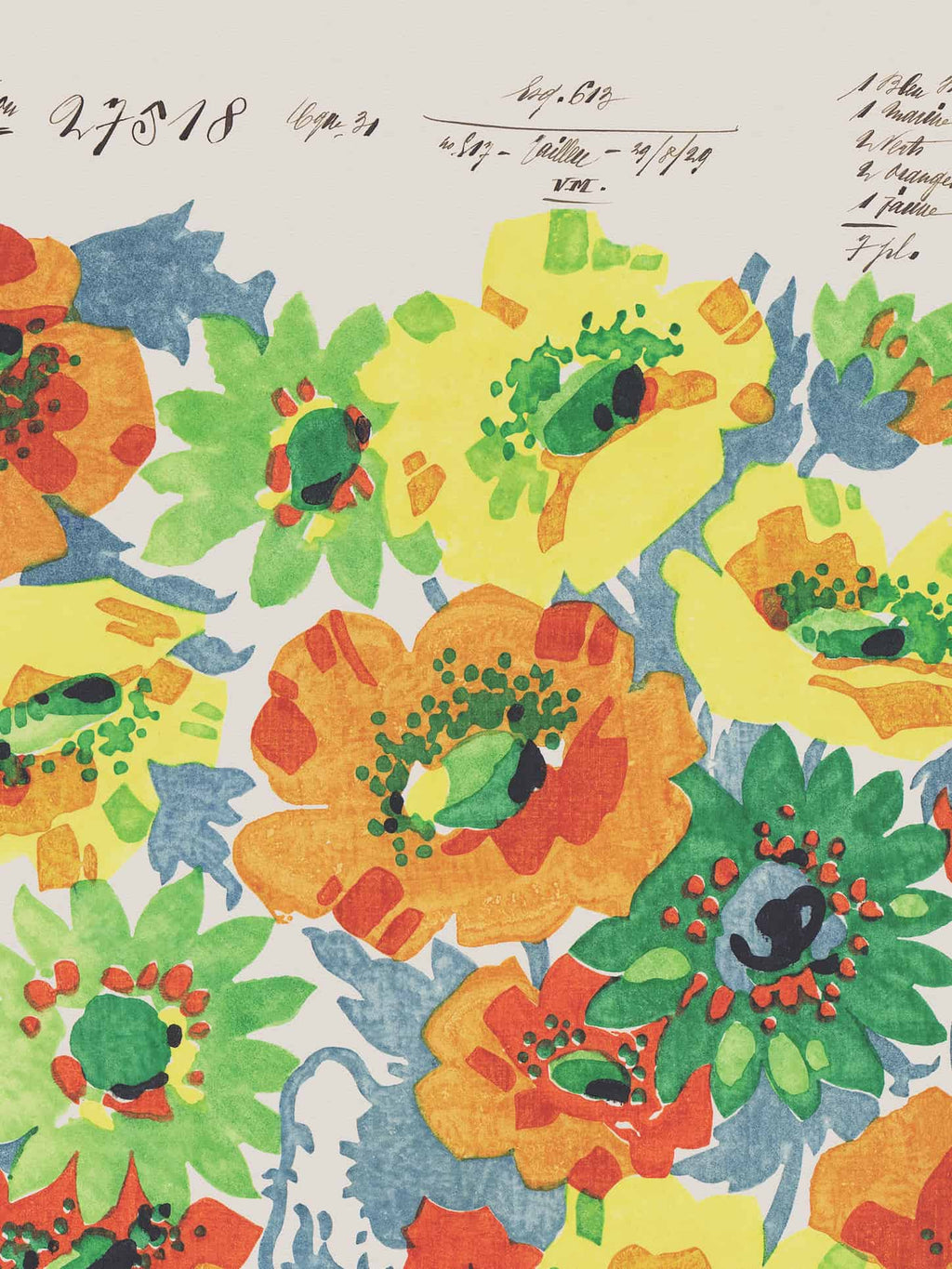 No.013 - Summer Poppies - Vintage Archive Poster Prints