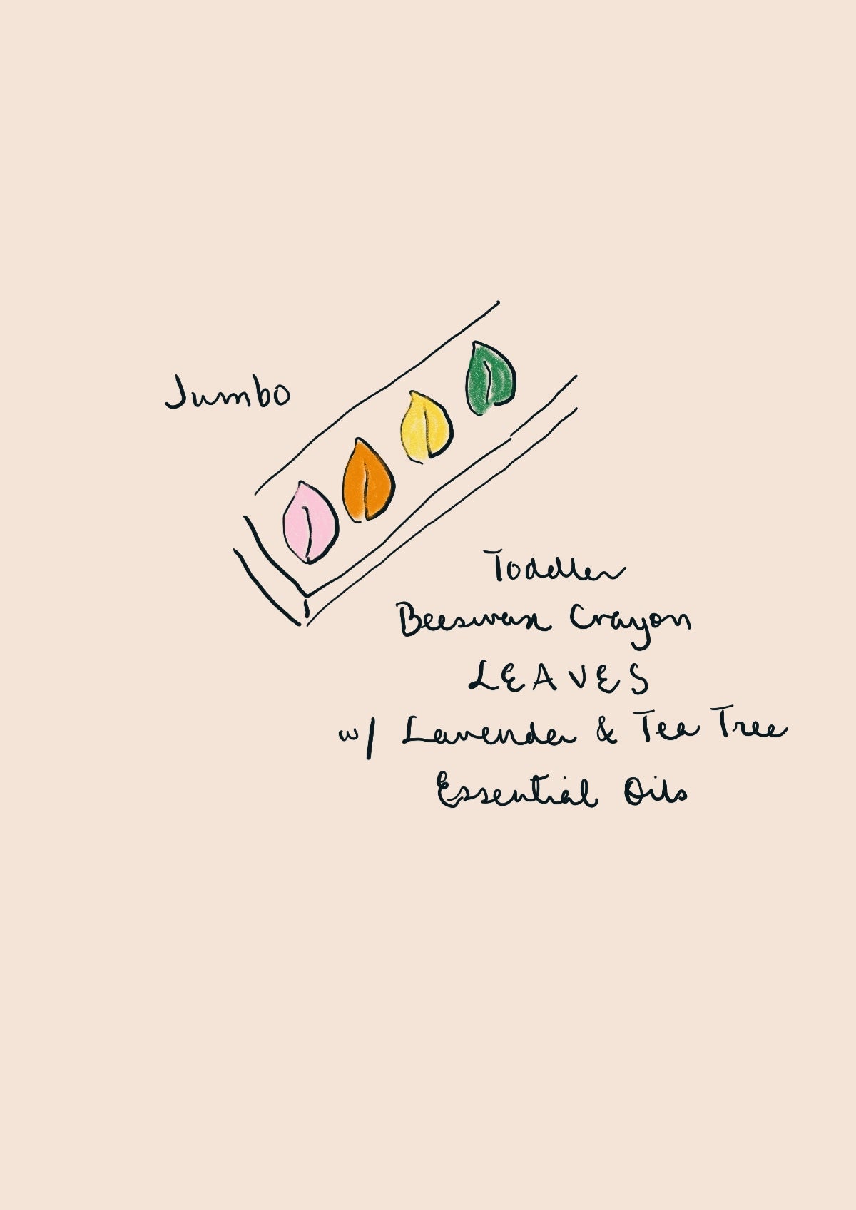 Jumbo Aromatherapy Beeswax Crayons for Toddlers